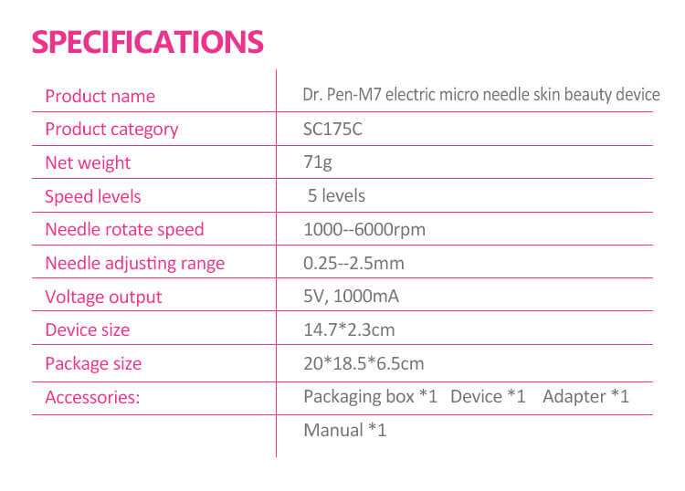 Electric micro needle skin beauty device 9