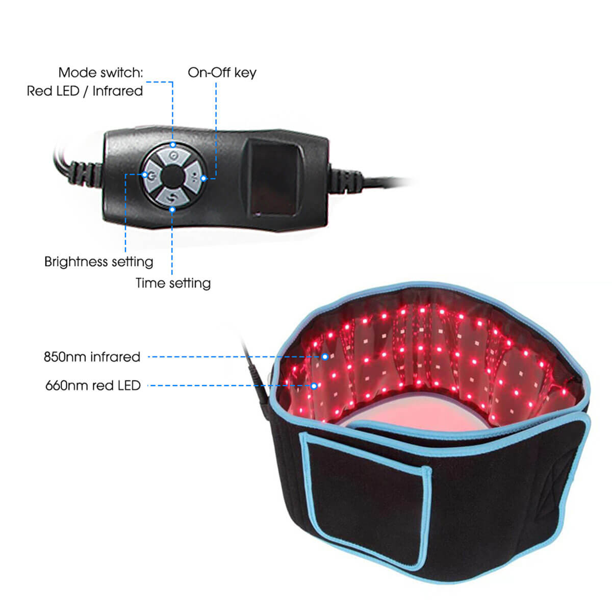 Near Infrared laser therapy belt 5